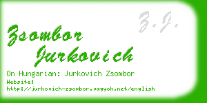 zsombor jurkovich business card